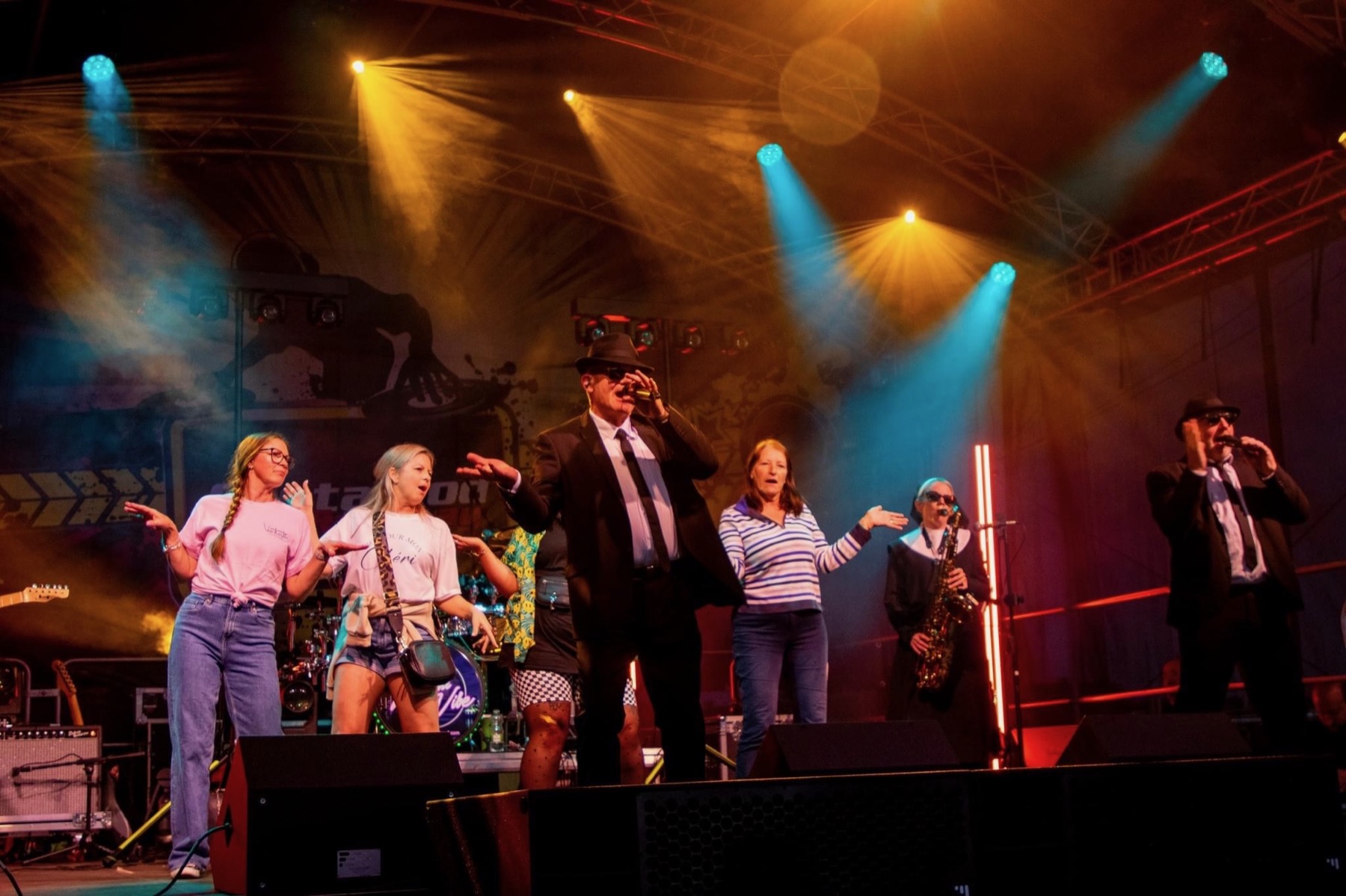 Festival audience watching The All New Blues and Soul Revue